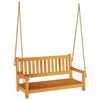vidaXL Zahradn&iacute; houpačka 2 -Seater 110 x 56 x 58,5 cm Př&iacute;rodn&iacute;