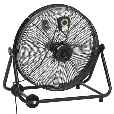 vidaXL Průmyslový bubnový ventilátor 60 cm 180 W černý