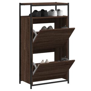 vidaXL Botn&iacute;k hněd&yacute; dub 60 x 34 x 112 cm kompozitn&iacute; dřevo