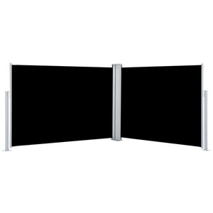vidaXL Zatahovac&iacute; bočn&iacute; mark&yacute;za / z&aacute;stěna čern&aacute; 100 x 1000 cm