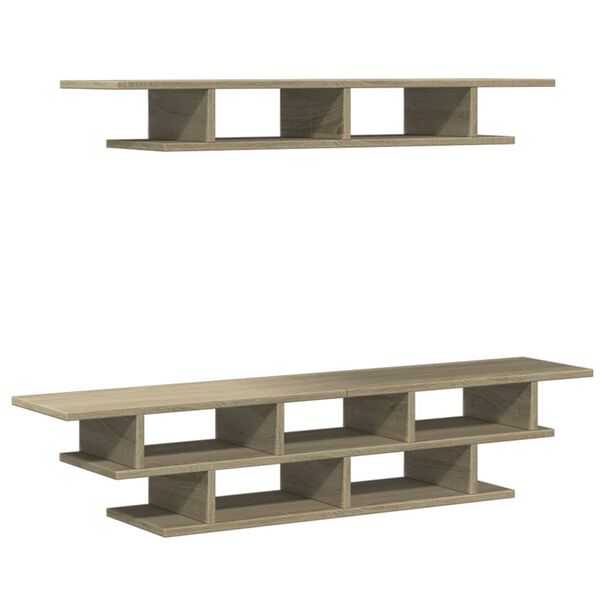 vidaXL N&aacute;stěnn&eacute; TV jednotky dub sonoma kompozitn&iacute; dřevo