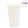 vidaXL Pap&iacute;rov&eacute; kel&iacute;mky na k&aacute;vu 1000 pcs 16oz 400ml b&iacute;l&eacute;