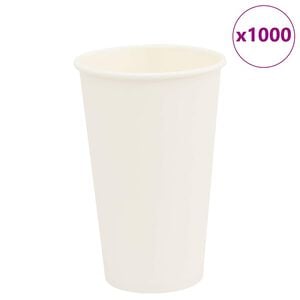 vidaXL Pap&iacute;rov&eacute; kel&iacute;mky na k&aacute;vu 1000 pcs 16oz 400ml b&iacute;l&eacute;