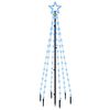 vidaXL V&aacute;nočn&iacute; strom s hrotem 108 modr&yacute;ch LED diod 180 cm