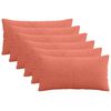 vidaXL Povlak na pol&scaron;t&aacute;ř 6 pcs ALMELO Červen&aacute; oranžov&aacute; 40 x 80 cm