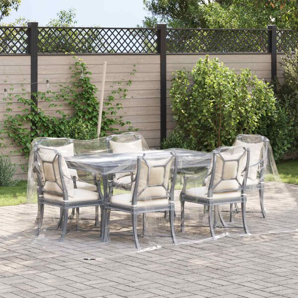 vidaXL Plachta Transparentn&iacute; 3 x 4 m PVC