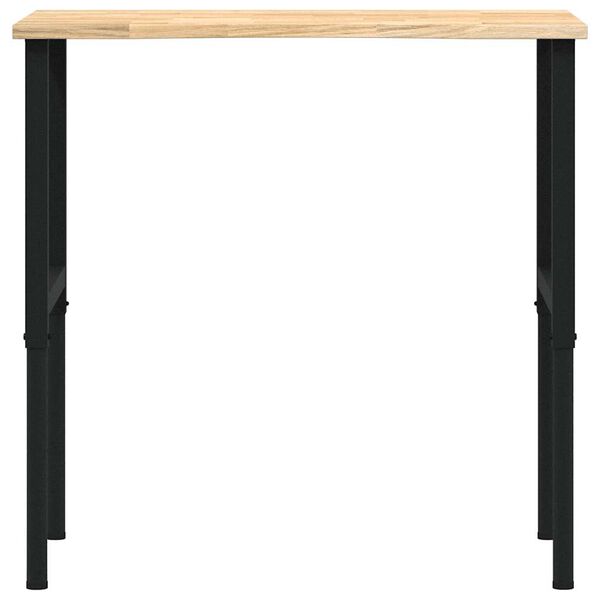 vidaXL Pracovn&iacute; stůl 100 x 60 x (71,5&ndash;98) cm masivn&iacute; dubov&eacute; dřevo