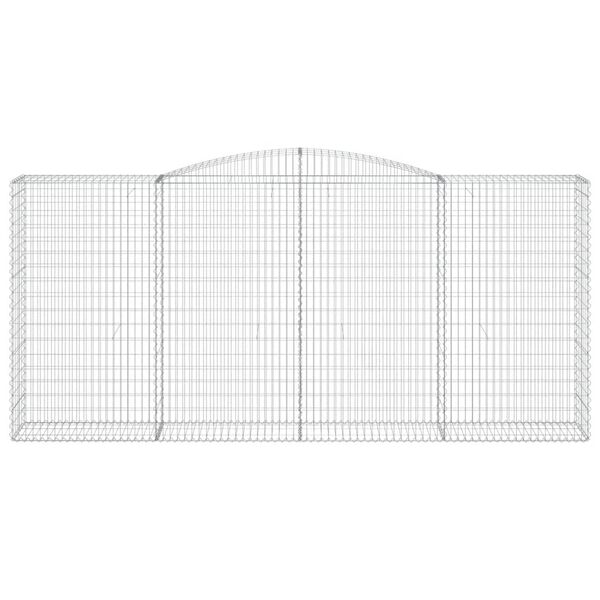 vidaXL Klenut&eacute; gabionov&eacute; ko&scaron;e 3 ks 400x50x180/200cm pozinkovan&eacute; železo