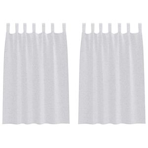 vidaXL Voile Z&aacute;clona 2 ks Světle &scaron;ed&aacute; 140 x 140 cm Polyester