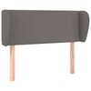 vidaXL Čelo postele typu u&scaron;&aacute;k &scaron;ed&aacute; 83x23x78/88 cm uměl&aacute; kůže