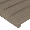vidaXL Čelo postele 2 ks taupe 100x5x78/88 cm textil