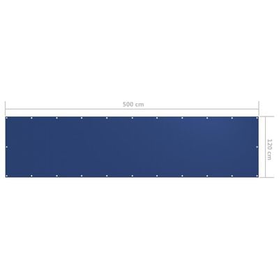 vidaXL Balkónová zástěna modrá 120 x 500 cm oxfordská látka