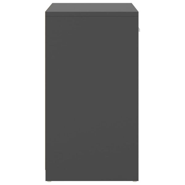 vidaXL Lavice s botníkem šedá 94,5 x 31 x 57 cm kompozitní dřevo