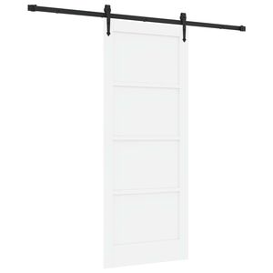 vidaXL Posuvn&eacute; dveře ORKDAL 83 x 202 cm Masivn&iacute; borovicov&eacute; dřevo B&iacute;l&aacute;