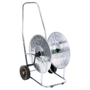 vidaXL Voz&iacute;k s hadicov&yacute;m navij&aacute;kem pro 80 m 3/4" hadice ocel