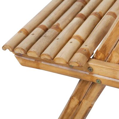 vidaXL Piknikový stůl 120 x 120 x 78 cm bambus