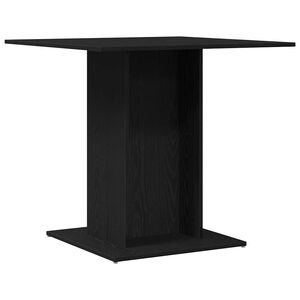 vidaXL J&iacute;deln&iacute; stůl čern&yacute; dub 80x80x75 cm, konstrukčn&iacute; dřevo