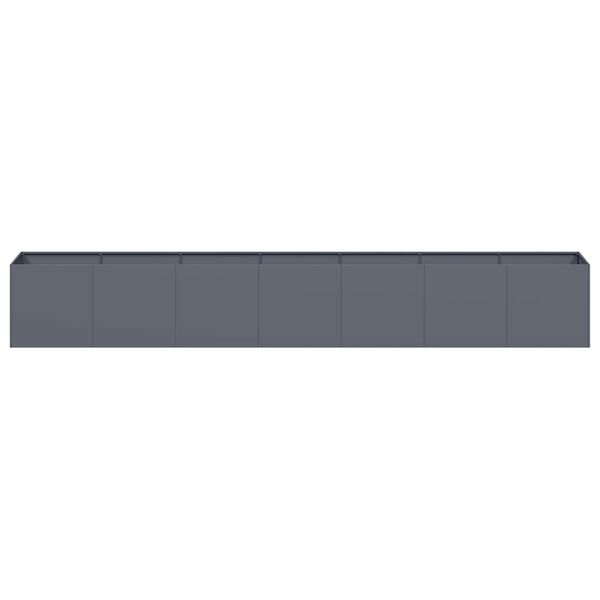 vidaXL Truhl&iacute;k antracitov&yacute; 280x40x40 cm ocel v&aacute;lcovan&aacute; za studena