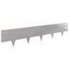 vidaXL Okraj tr&aacute;vn&iacute;ku 50 pcs 100 x 20 cm Ocel Stř&iacute;brn&aacute;
