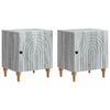 vidaXL Nočn&iacute; skř&iacute;ňka 2 pcs &Scaron;ed&aacute; sonoma 43 x 34,5 x 50 cm