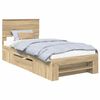 vidaXL R&aacute;m postele s čelo Sonoma dub 90 x 200 cm Kompozitn&iacute; dřevo