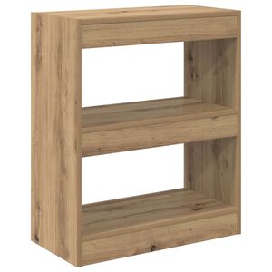 vidaXL Knihovna 2 &uacute;rovn&iacute; 60 x 30 x 72 cm Kompozitn&iacute; dřevo