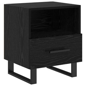vidaXL Nočn&iacute; skř&iacute;ňka Čern&yacute; dub 40 x 35 x 47,5 cm Kompozitn&iacute; dřevo