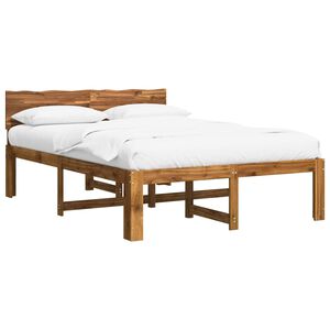 vidaXL Dvoulůžkov&yacute; r&aacute;m postele s čelem ROSTOCK Př&iacute;rodn&iacute; 160 x 200 cm