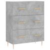 vidaXL Skř&iacute;ň highboard betonově &scaron;ed&aacute; 69,5x34x180 cm kompozitn&iacute; dřevo