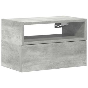 vidaXL N&aacute;stěnn&yacute; nočn&iacute; stolek betonově &scaron;ed&yacute; 45x26x28,5 cm