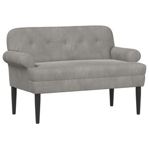 vidaXL Pohovka s knofl&iacute;kov&yacute;m pro&scaron;&iacute;v&aacute;n&iacute;m Světle &scaron;ed&aacute; 120 x 66 x 78 cm