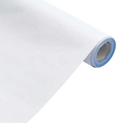 vidaXL Tapeta na nábytek samolepicí matná bílá 90 x 500 cm PVC
