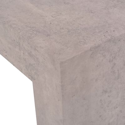 vidaXL Konferenční stolek, betonový vzhled, 100x50x30 cm