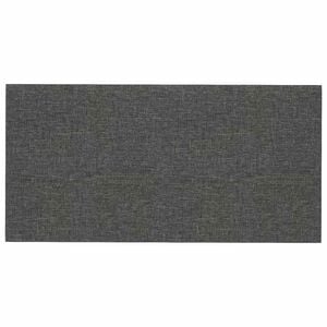 vidaXL N&aacute;stěnn&yacute; čeln&iacute;k 12 ks 60 x 30 cm Tmavě &scaron;ed&aacute; textil