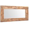 vidaXL Dekorativn&iacute; zrcadlo teak 120 x 60 cm obd&eacute;ln&iacute;kov&eacute;