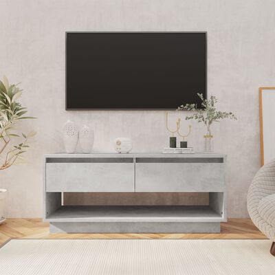 vidaXL TV stolek betonově šedý 102 x 41 x 44 cm dřevotříska