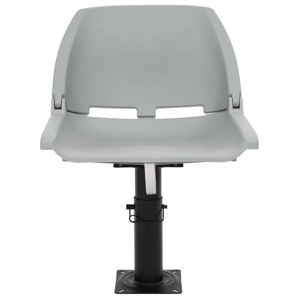 vidaXL 2d&iacute;ln&yacute; set skl&aacute;dac&iacute;ho sedadla bez pol&scaron;t&aacute;ře &scaron;ed&yacute; 48 x 51 x 41 cm