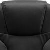 vidaXL Mas&aacute;žn&iacute; kancel&aacute;řsk&aacute; židle čern&aacute; prav&aacute; kůže