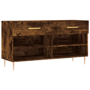 vidaXL Botn&iacute;k kouřov&yacute; dub 102 x 35 x 55 cm kompozitn&iacute; dřevo