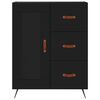vidaXL Skř&iacute;ň highboard čern&aacute; 69,5 x 34 x 180 cm kompozitn&iacute; dřevo