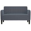 vidaXL Loveseat Sofa Tmavě &scaron;ed&aacute; 109 cm samet