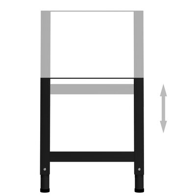 vidaXL Nastavitelné rámy pracovního stolu 2 ks kov 55 x (69–95,5) cm
