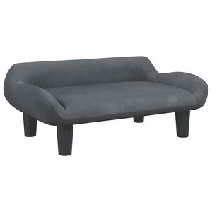 vidaXL Pel&iacute;&scaron;ek pro psy tmavě &scaron;ed&yacute; 70 x 40 x 24 cm samet