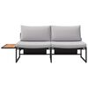 vidaXL Zahradní sofa s polštářem Hnědá 200.5 x 70 x 85.5cm kov