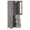 vidaXL Skř&iacute;ň highboard &scaron;ed&aacute; sonoma 69,5 x 34 x 180 cm kompozitn&iacute; dřevo