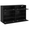 vidaXL TV wall cabinet Čern&yacute; dub 98,5 x 30 x 60,5 cm kompozitn&iacute; dřevo