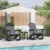 vidaXL Zahradn&iacute; lounge set 3 pcs Světle &scaron;ed&aacute; HDPE