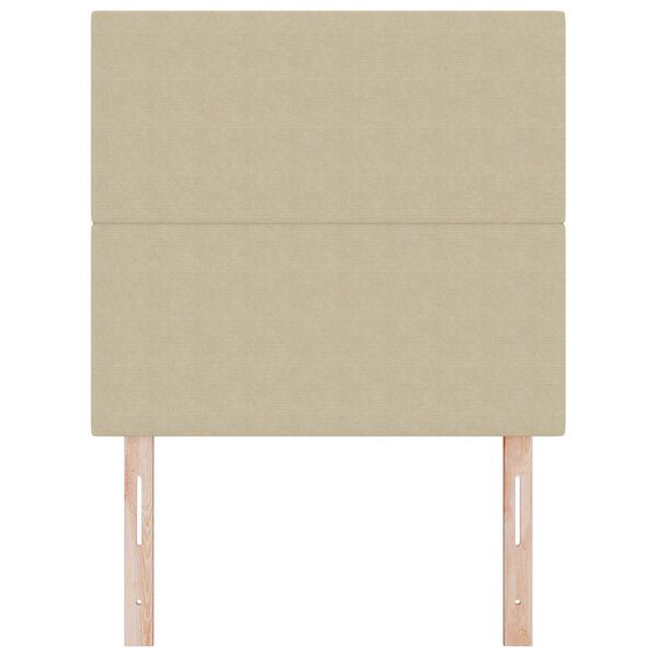 vidaXL Čelo postele s čelo Světle zelená šedá 100 cm Umělá kůže