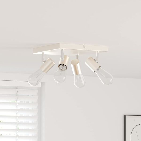 vidaXL Stropn&iacute; bodov&eacute; světlo Niklov&aacute; 26,5 x 26 x 11,5 cm kov