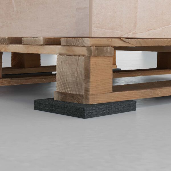 vidaXL Gumov&aacute; podložka Čern&aacute; Guma